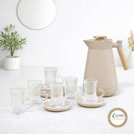 طقم ضيافة استكانات بورسلان من مجموعة حكايات