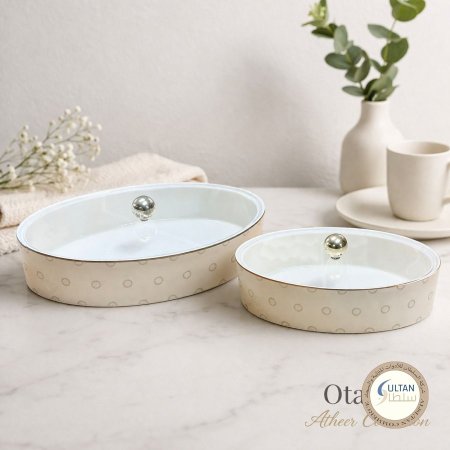 طقم مضايف بورسلان مجموعة أثير من أوتانتيك