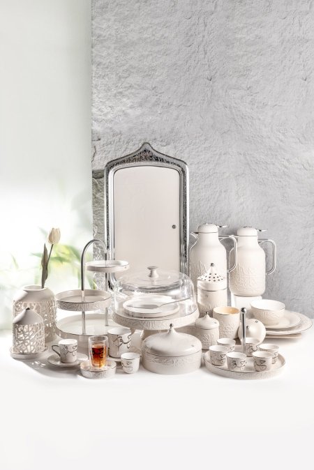 مجموعة جوار أبيض وفضي - أوتانتيك