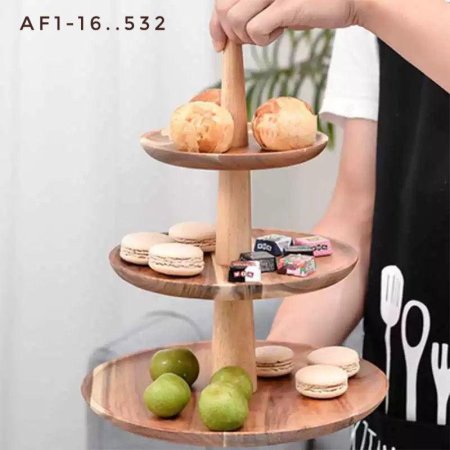 مضيفة 3 طبقات خشب جوز