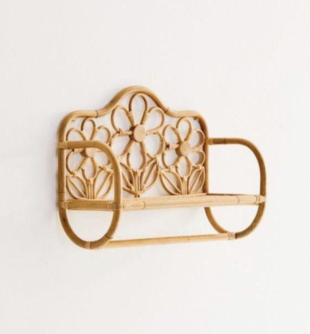 رف خشب ديكور