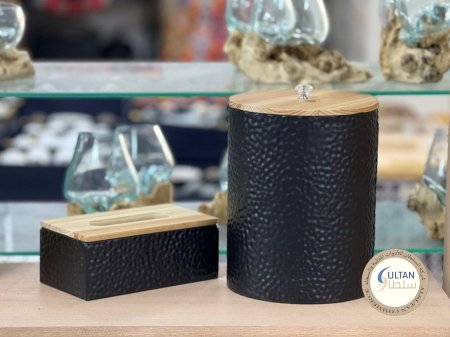 طقم علبة محارم وسلة