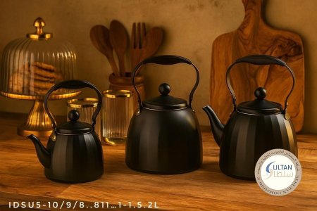 طقم اباريق شاي 3 قطع اسود