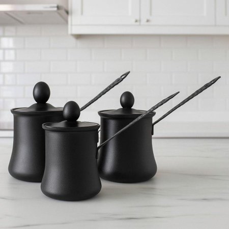 طقم غلايات اسود 3 قطع