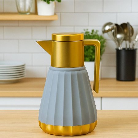 دلة قهوة معدن ثقيل 1 لتر