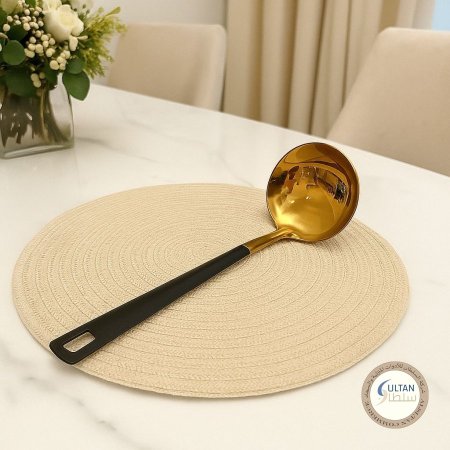 معالق سفرة ذهبي واسود