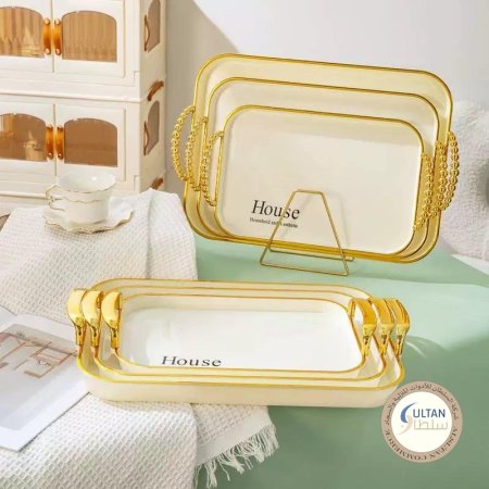 طقم صواني ميلامين 3 قطع