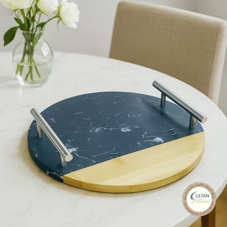 صينية شايش مع خشب