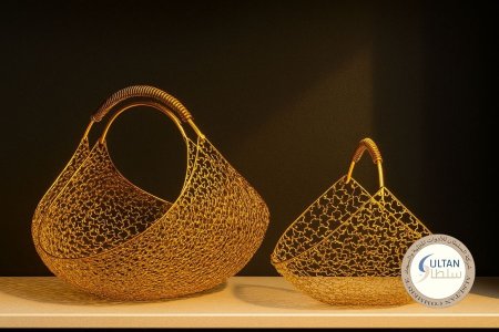 طقم سلال ذهبي