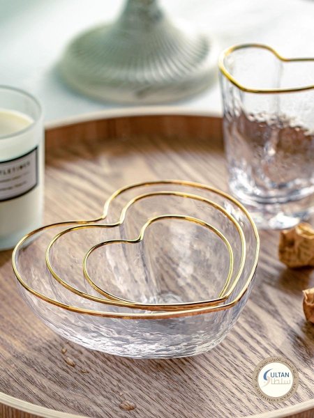 طقم صحون قلب