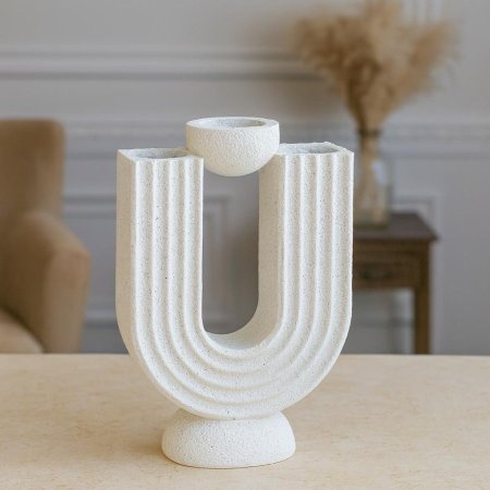 شمعدان ديكور حجر